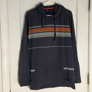 Prana lightweight blue striped sweatshirt